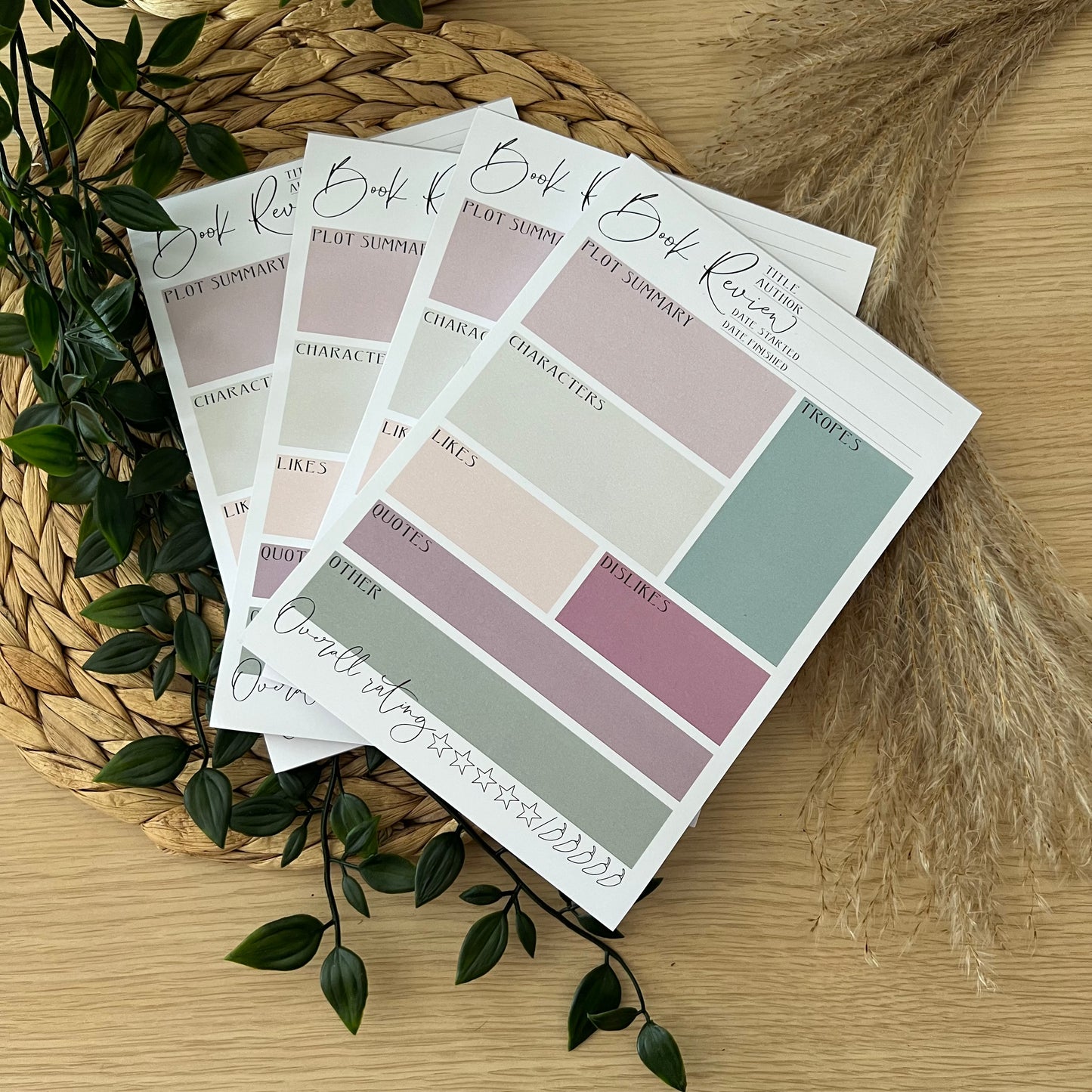 Book Review Notepad - Rosey Green