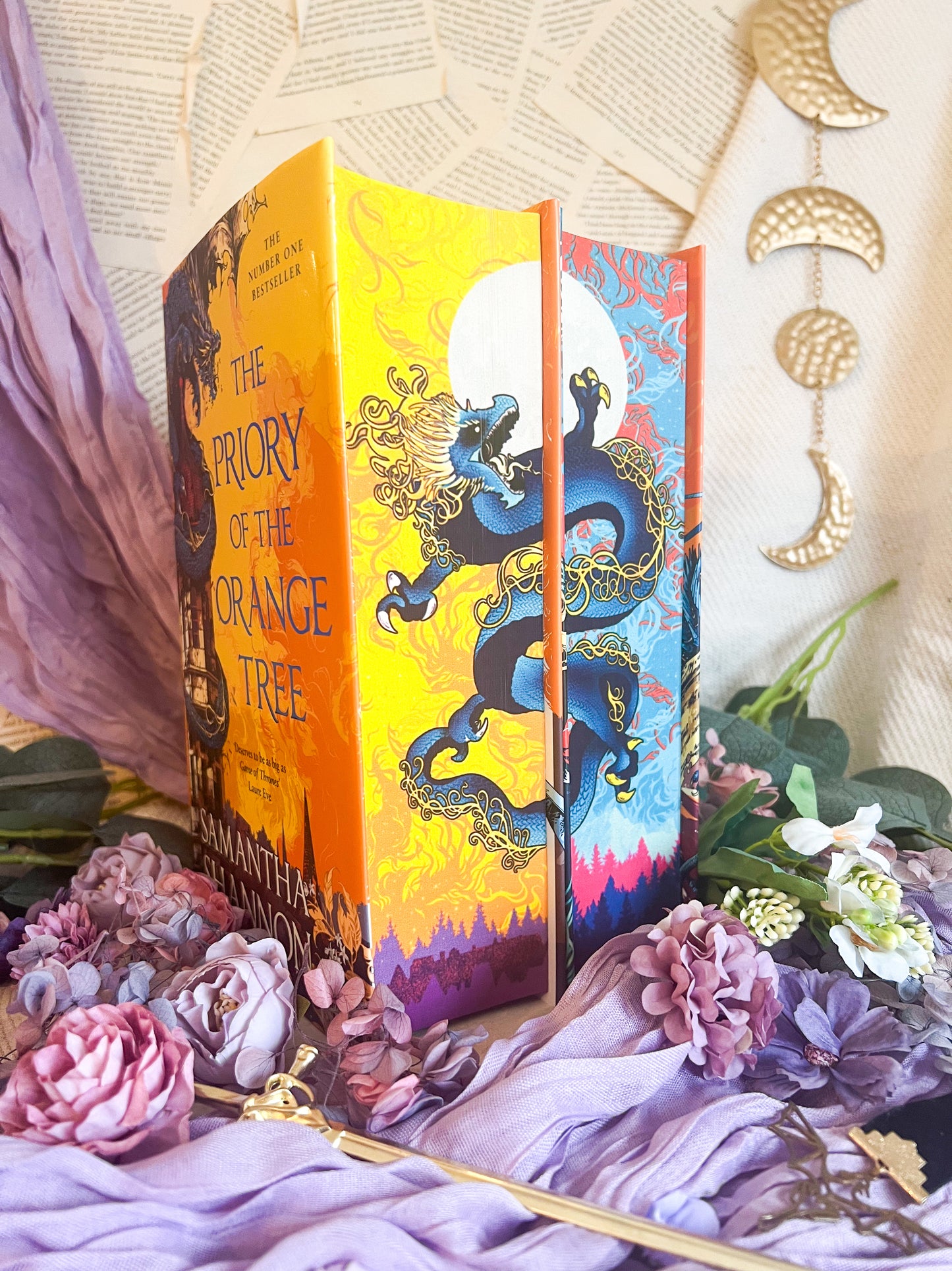 The Priory of the Orange Tree and A Day of Fallen Night with Alyesasworld Hardback (UK edition)