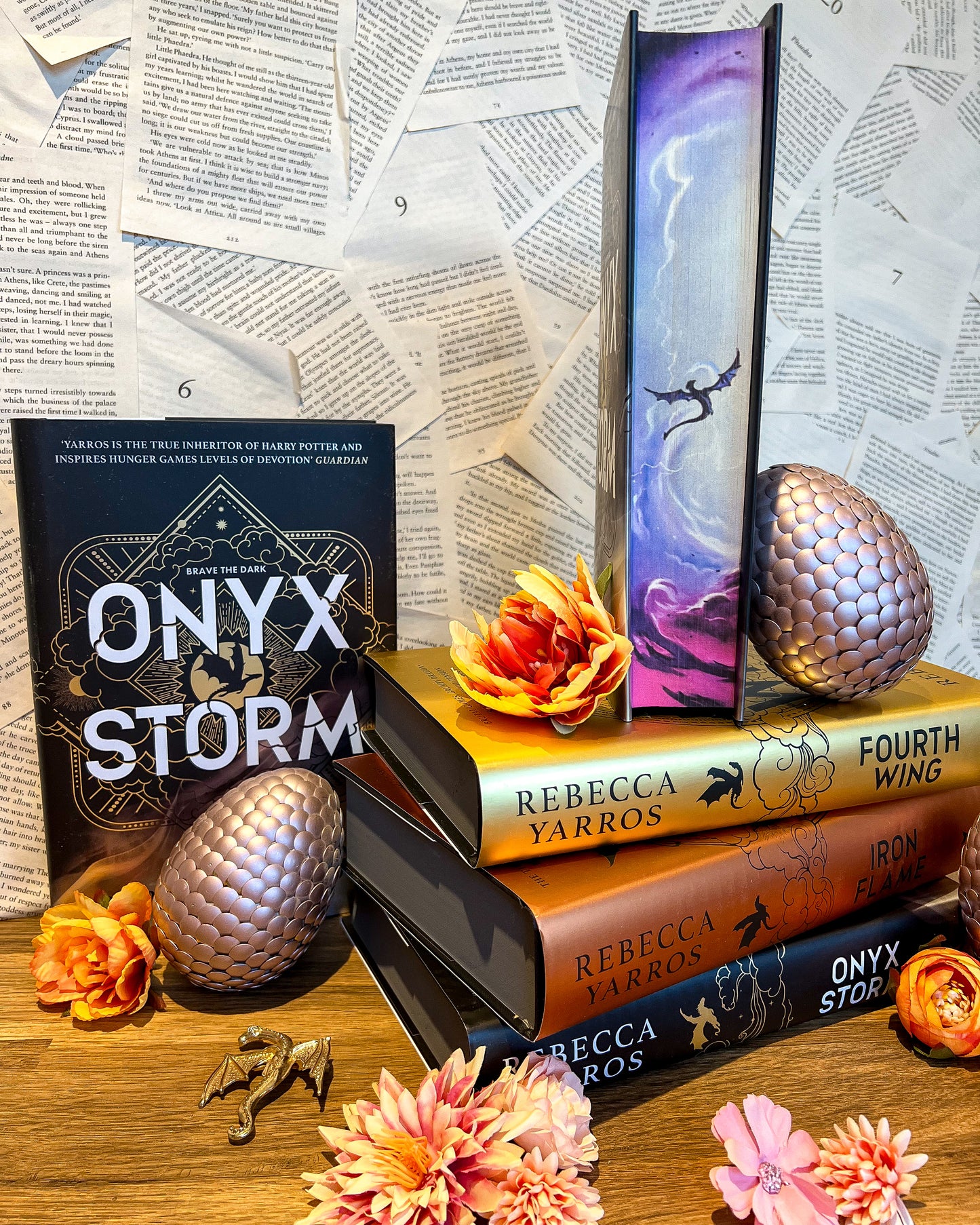 Hanna's Bookpaintings The Empyrean Series Collaboration Hardbacks - 3 Book Bundle Deal (UK edition)