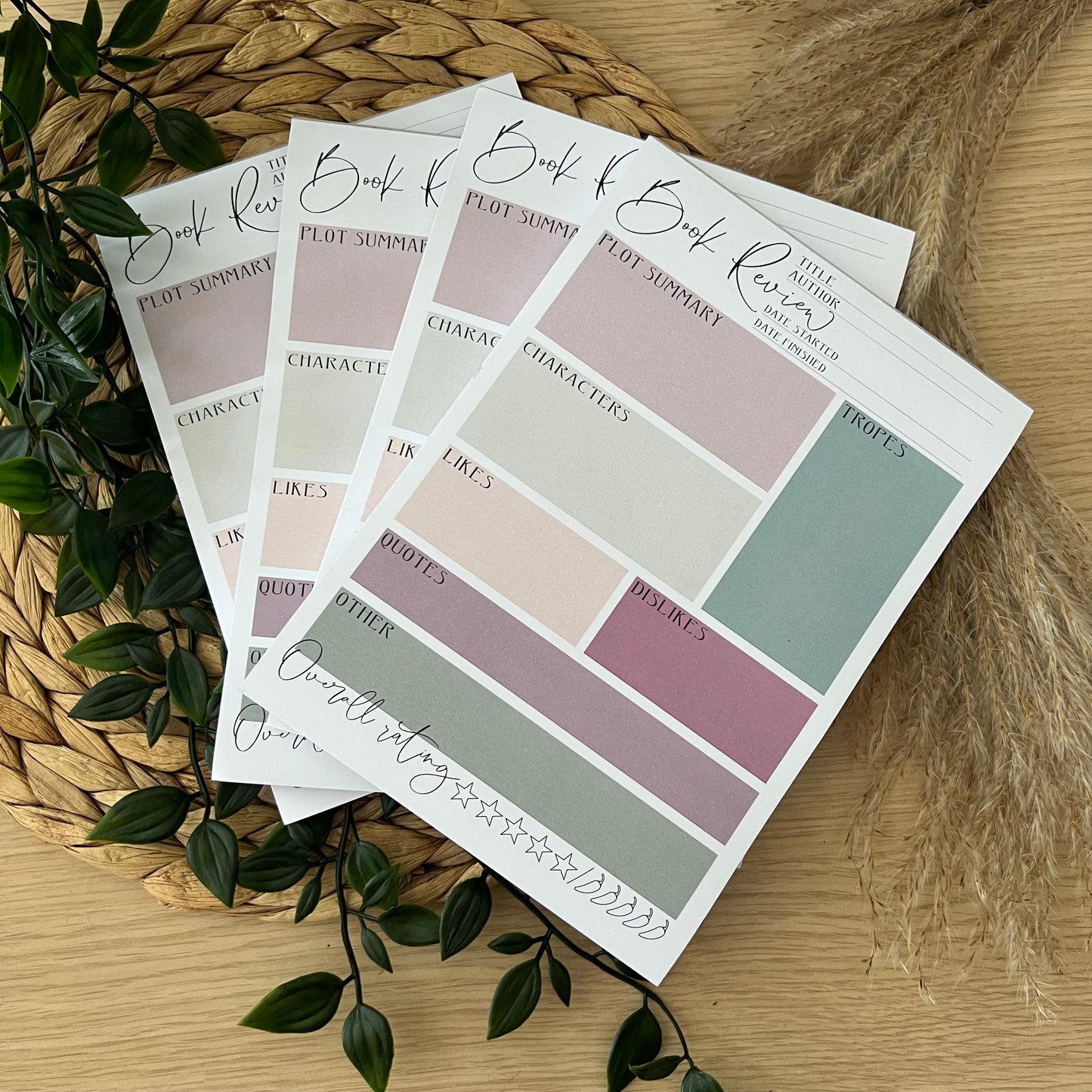 Book Review Notepad - Rosey Green