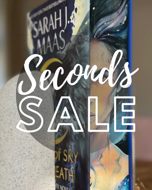 SECONDS SALE - Hanna's Bookpaintings House of Sky and Breath ONLY Crescent City Collaboration Hardback (UK edition)