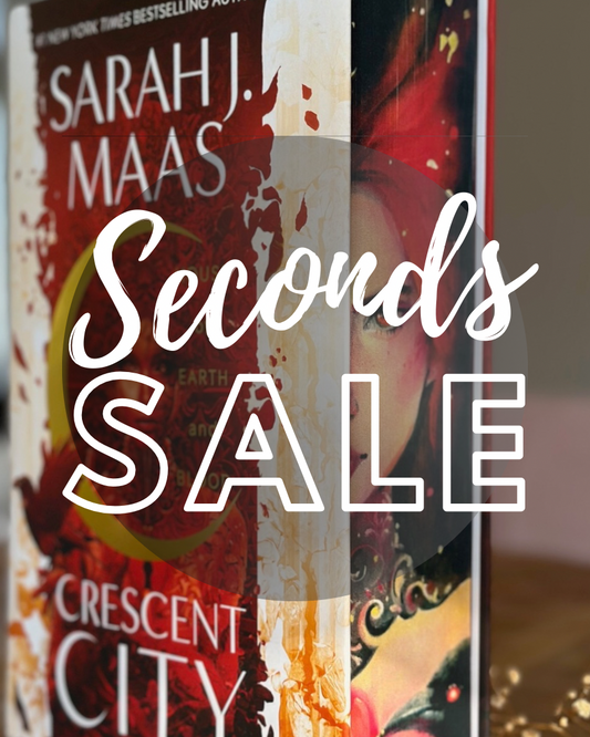 SECONDS SALE - Hanna's Bookpaintings House of Earth and Blood ONLY Crescent City Collaboration Hardback (UK edition)