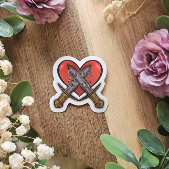 Enemies to Lovers Heart Sticker