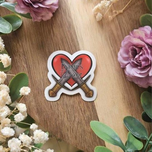 Enemies to Lovers Heart Sticker