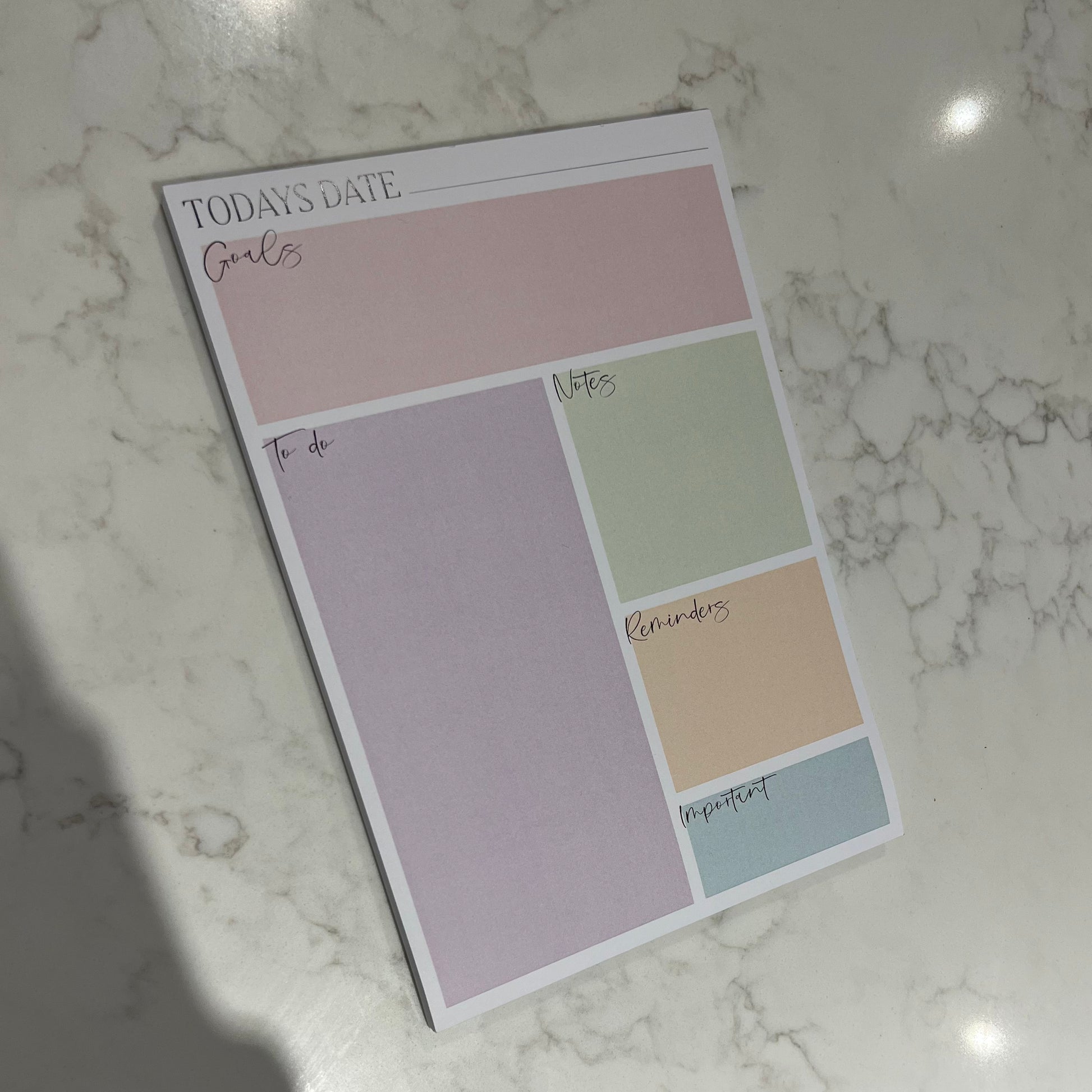 Note Pad Organisation Layout Organisation Notepad – Perfectly Edged