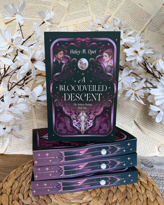 A Bloodveiled Descent - Sprayed Edge Paperback