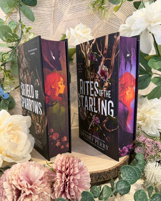 Hanna's Bookpaintings Shield of Sparrows AND Rites of the Starling BUNDLE Collaboration Hardback (UK edition)