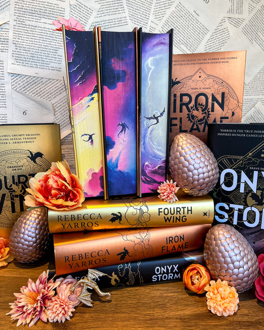 Hanna's Bookpaintings The Empyrean Series Collaboration Hardbacks - 3 Book Bundle Deal (UK edition)