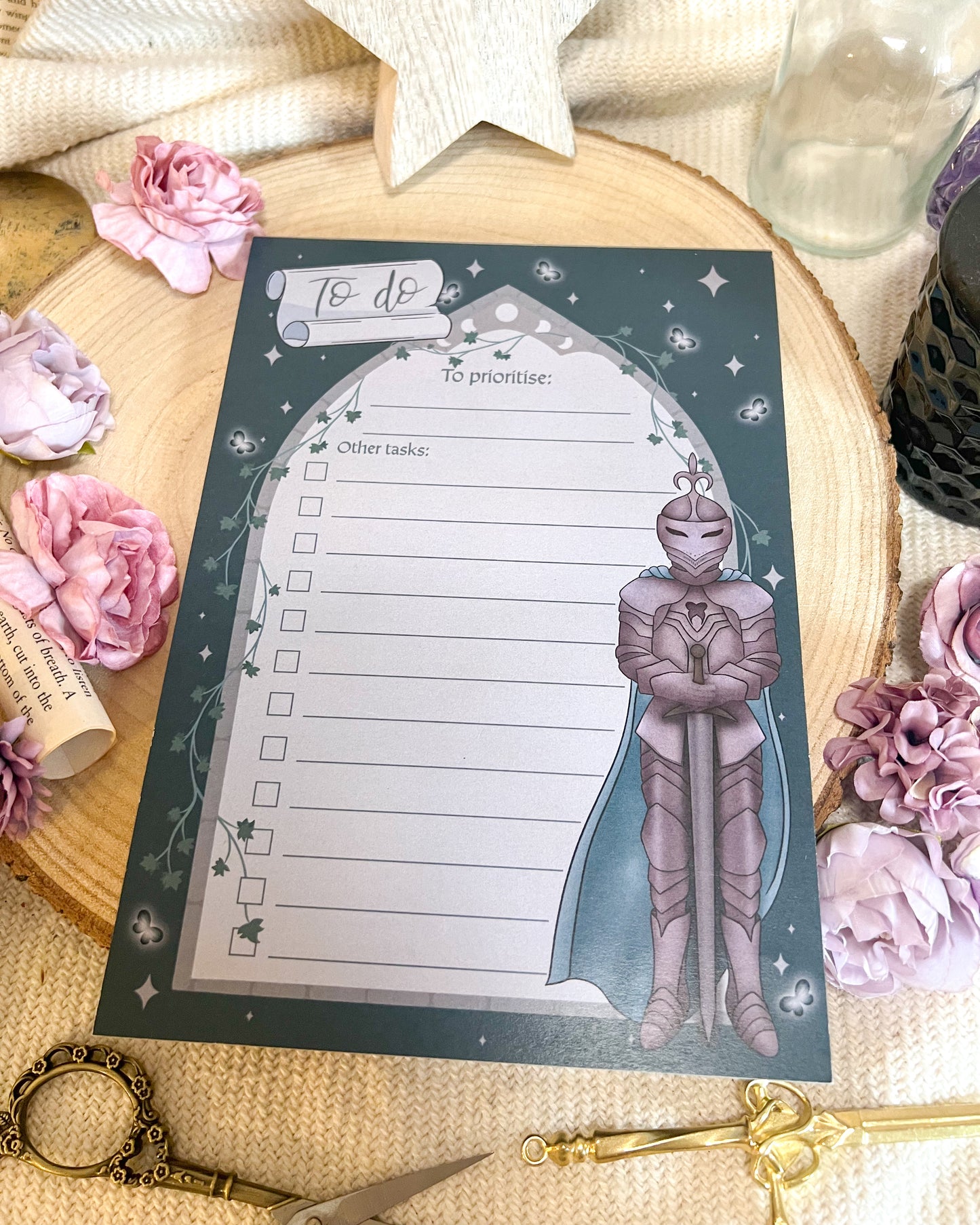 The Knight's Quest A5 To Do List Notepad