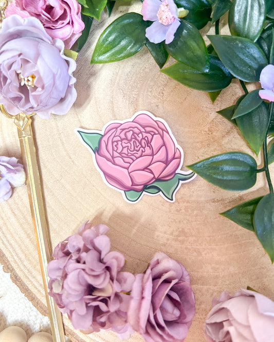 Peony Sticker