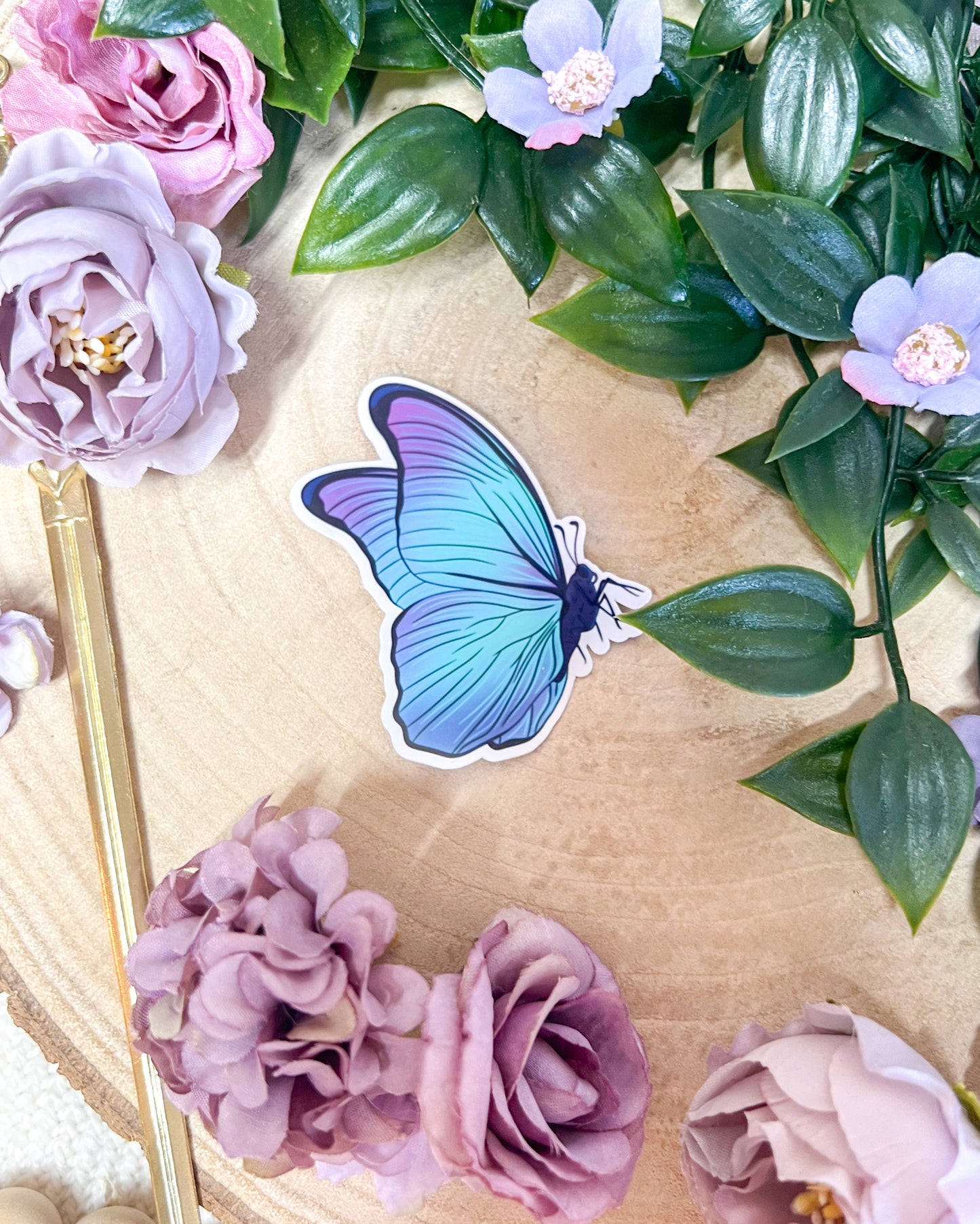 Resting Butterfly Sticker
