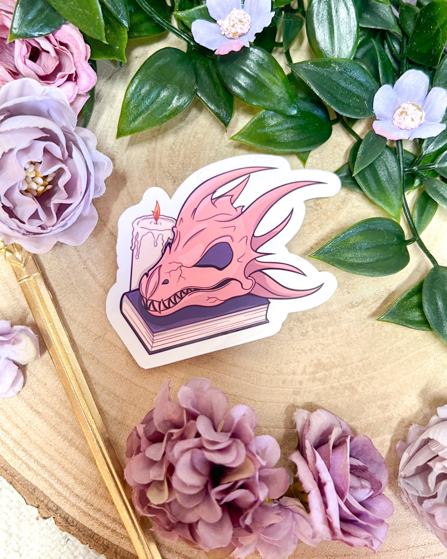 Dragon Skull Sticker