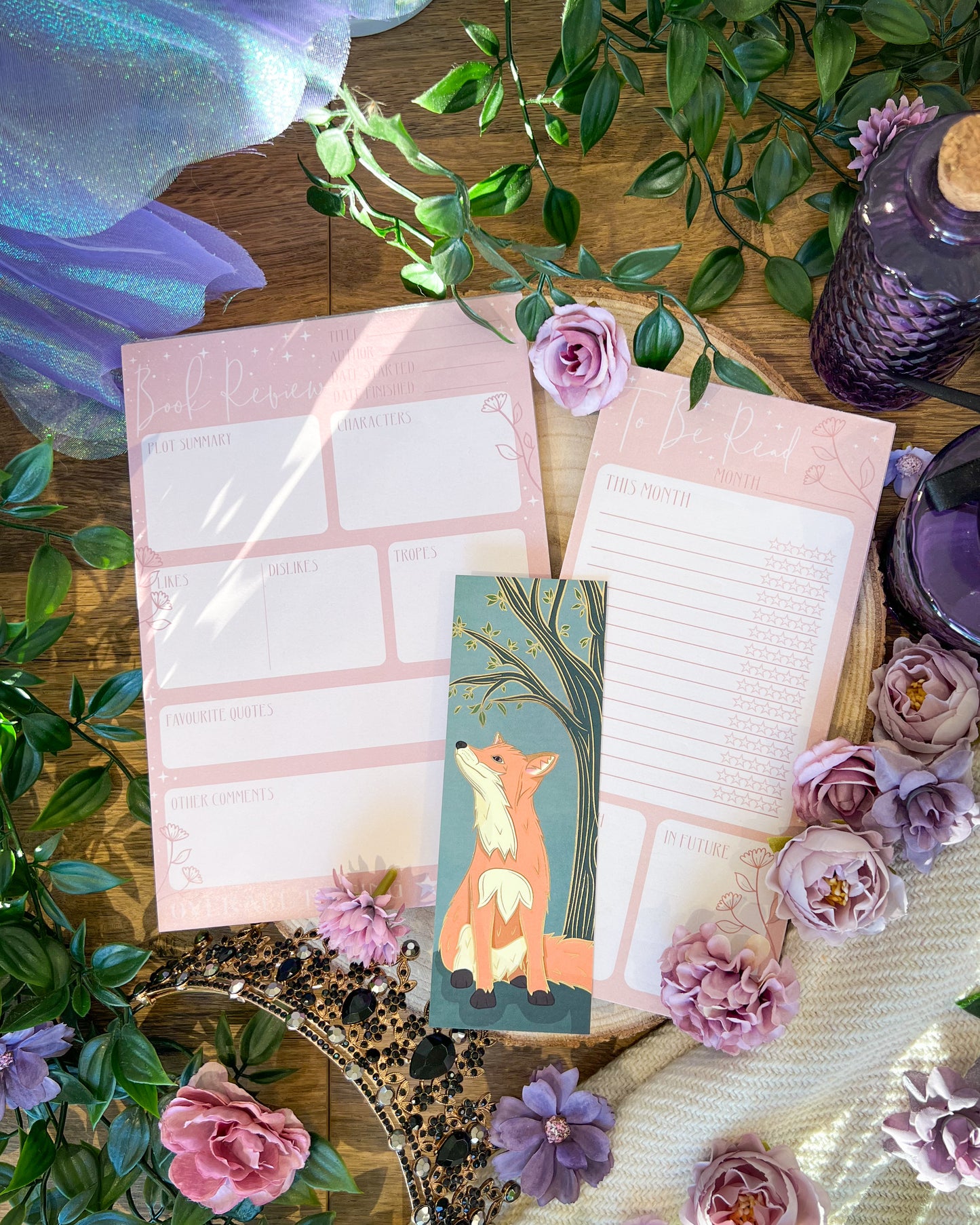 Reading Goals Notepad Bundle - Romantasy