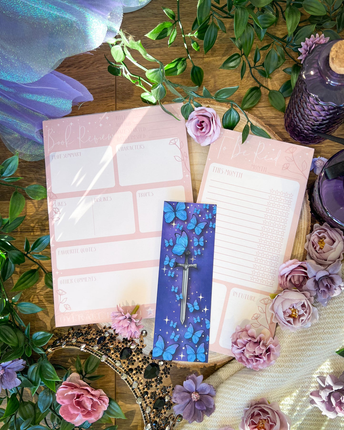 Reading Goals Notepad Bundle - Romantasy