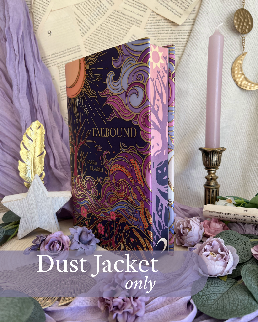 Faebound Licensed Dust Jacket ONLY by Alyesasworld (To fit UK Hardback edition)