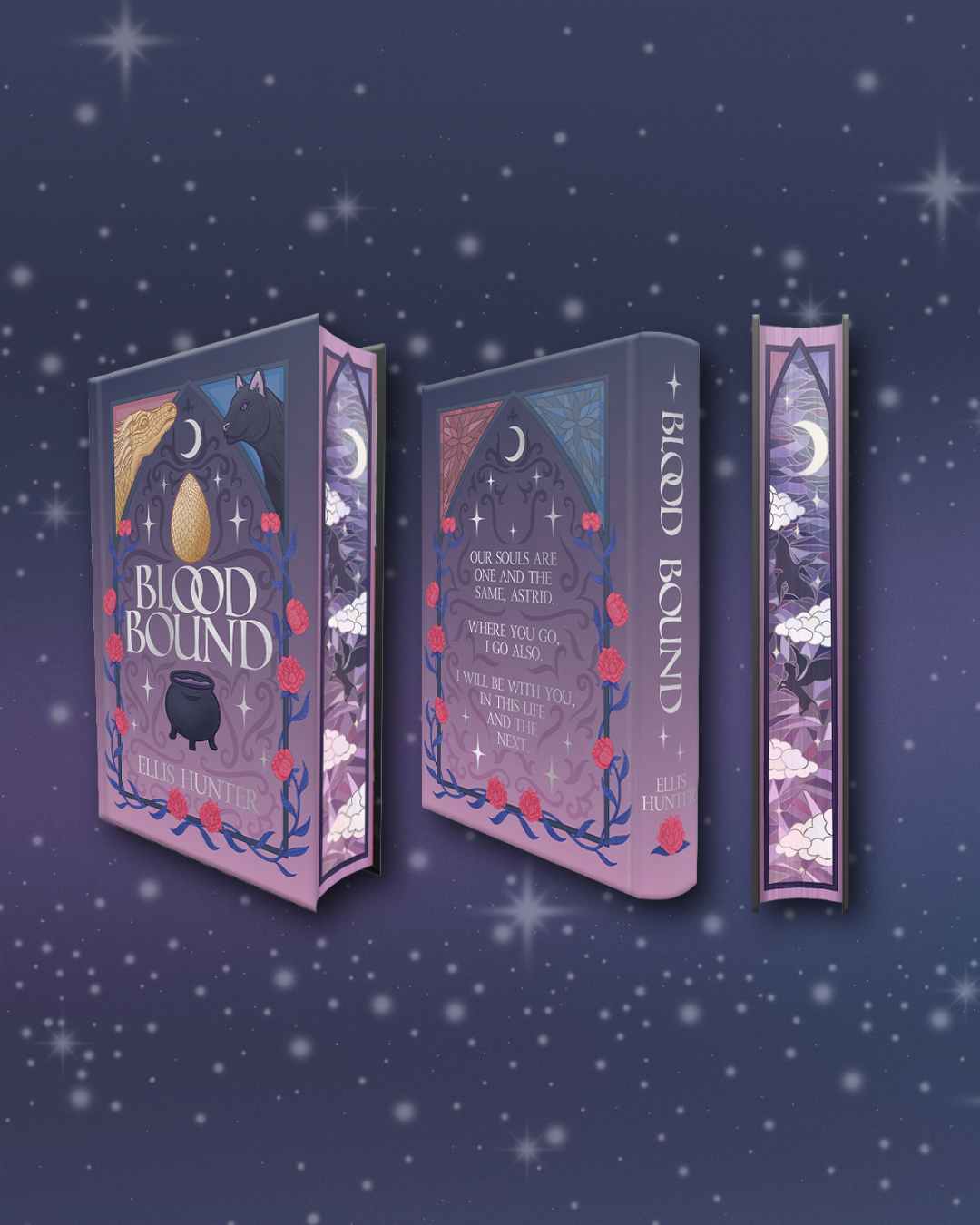 Blood Bound by Ellis Hunter (UK hardback) With Licensed Dust Jacket and Sprayed Edge