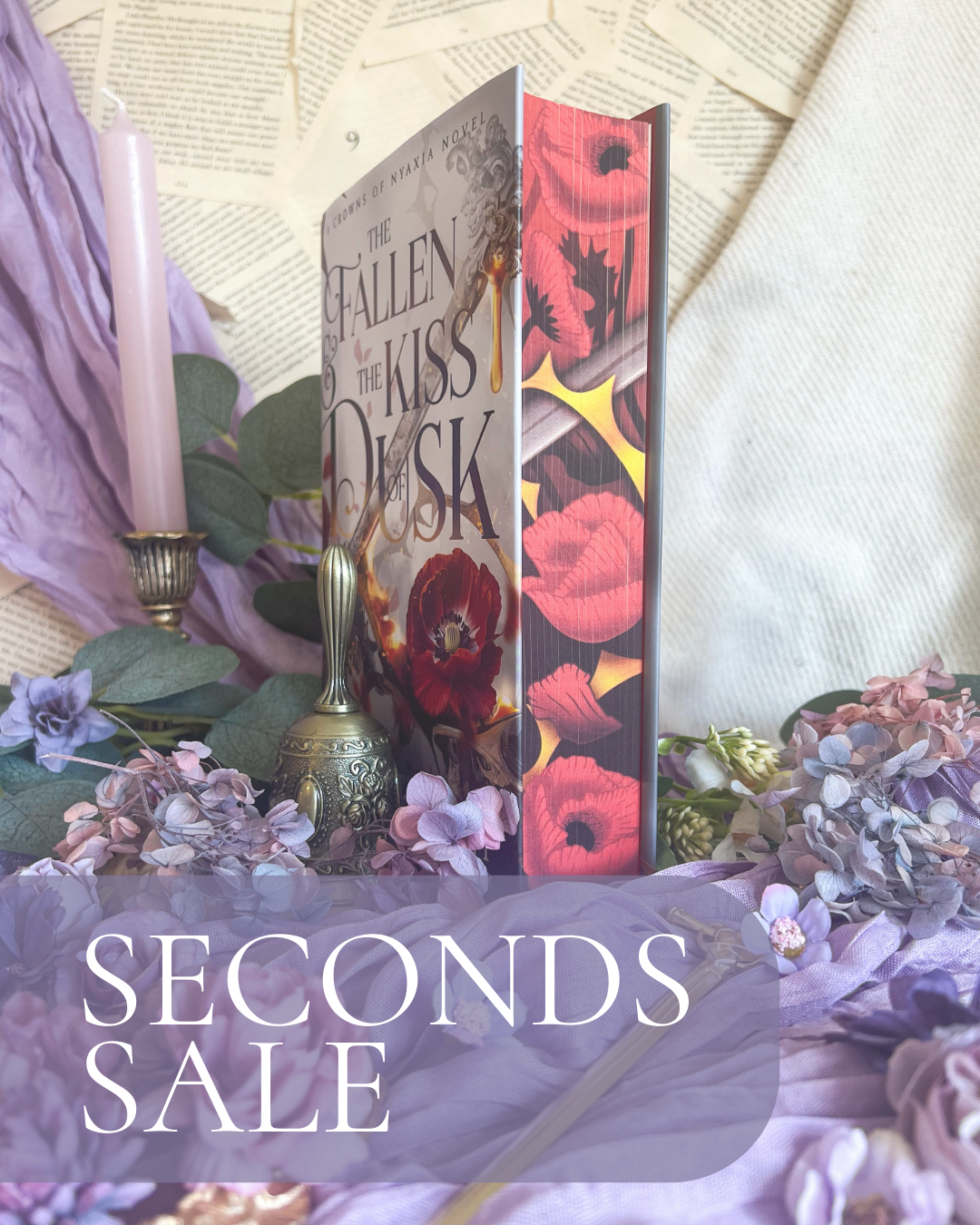 SECONDS SALE - The Fallen and the Kiss of Dusk Sprayed Edge Hardback (UK edition)