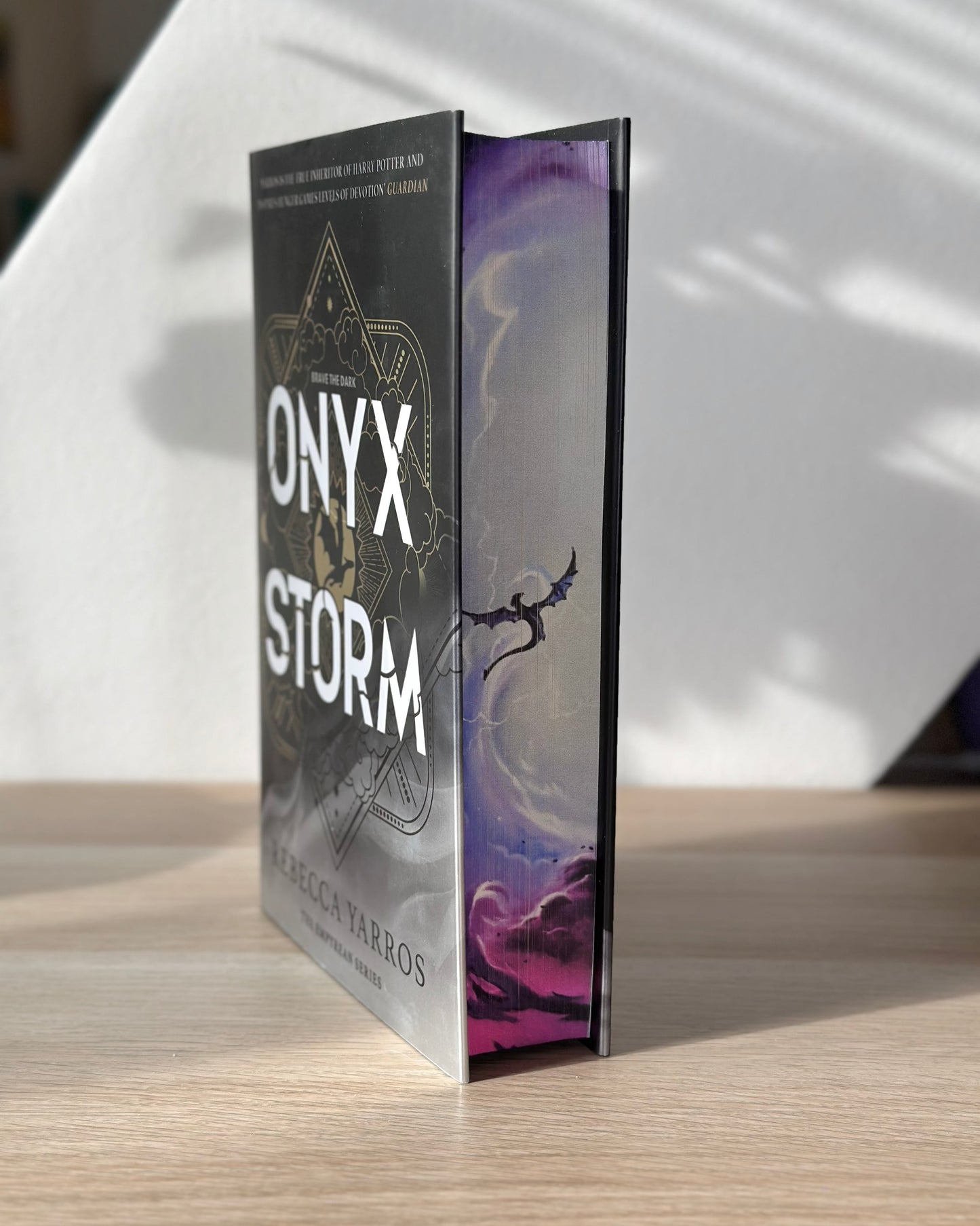 Hanna's Bookpaintings Onyx Storm Collaboration Hardback (UK edition)